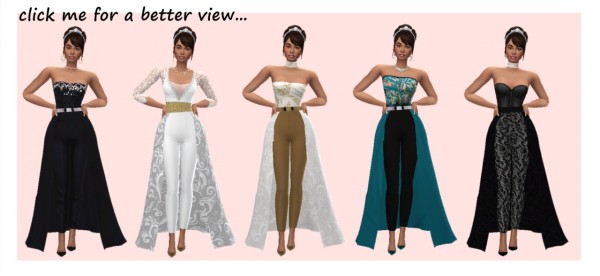  Sims 4 Sue: Jumpsuit with skirt v1