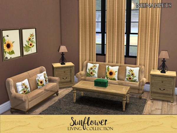  The Sims Resource: Sunflower Living Collection by neinahpets