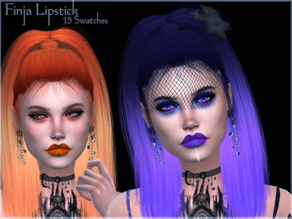  The Sims Resource: Finja Lipstick by Reevaly