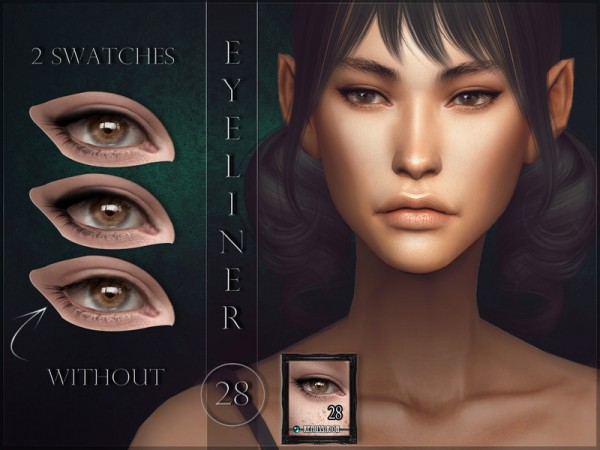  The Sims Resource: Eyeliner 28 by RemusSirion