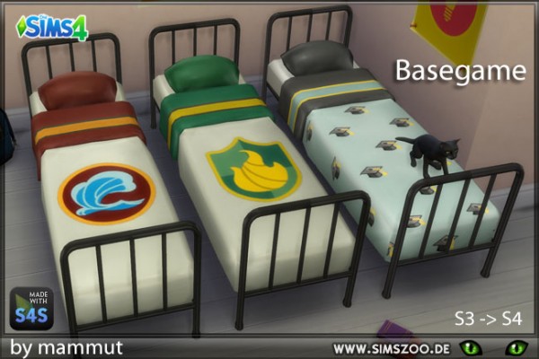  Blackys Sims 4 Zoo: Single bed Uni by mammut