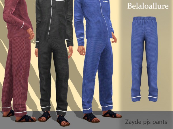  The Sims Resource: Zayde pjs pants by belal1997
