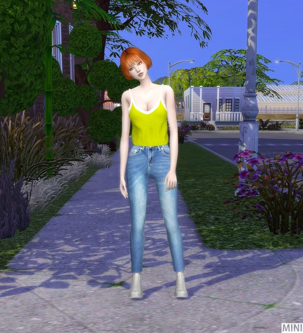  Mini Sims: Neon Sleeveless FMtop