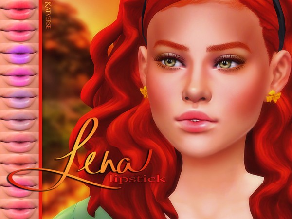  The Sims Resource: Lena Lipstick by KatVerseCC