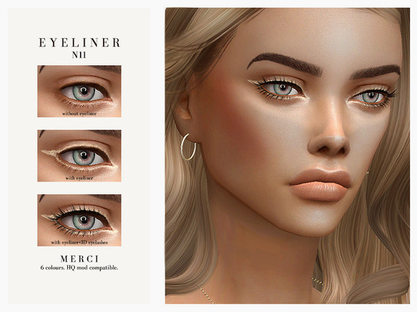  The Sims Resource: Eyeliner N11 by Merci