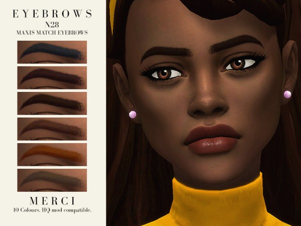  The Sims Resource: Eyebrows N28 by Merci