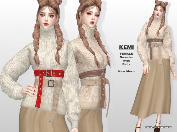  The Sims Resource: Kemi Sweater by Helsoseira