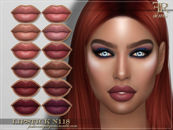  The Sims Resource: Lipstick N118 by FashionRoyaltySims