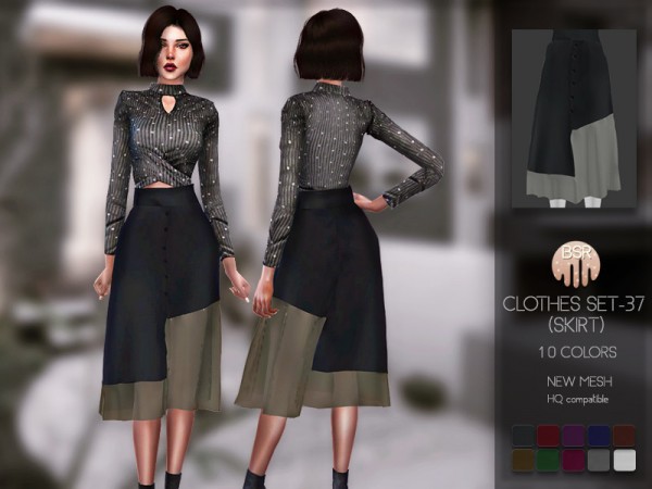  The Sims Resource: Clothes SET 37 Skirt by busra tr