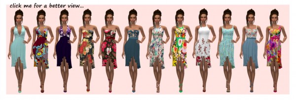  Sims 4 Sue: Ruffle dress recolored