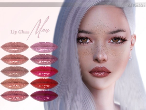  The Sims Resource: Lip Gloss Misa by ANGISSI