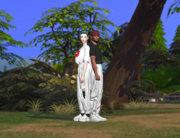  Mini Sims: Satin Jogger Pants