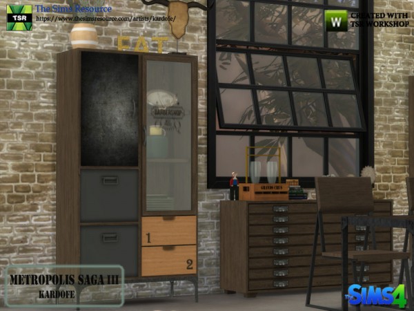  The Sims Resource: Metropolis Saga diningroom III by kardofe
