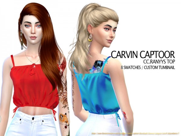  The Sims Resource: Ranyys Top by carvin captoor