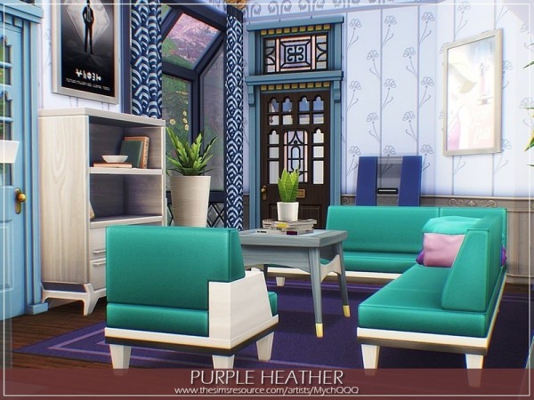  The Sims Resource: Purple Heather House by MychQQQ