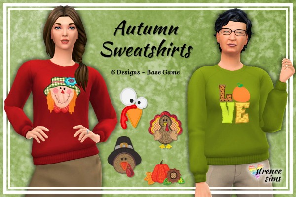  Strenee sims: Autumn Sweatshirts