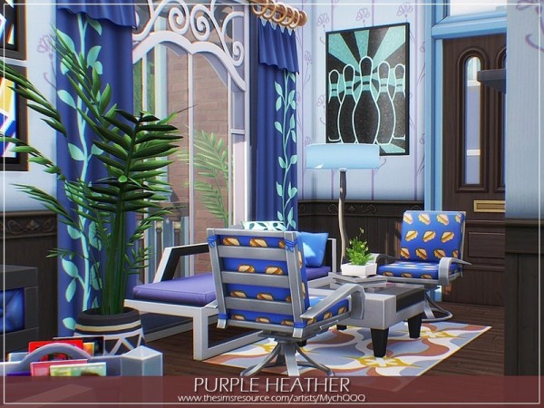  The Sims Resource: Purple Heather House by MychQQQ