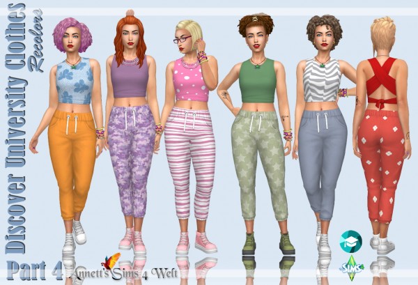  Annett`s Sims 4 Welt: Discover University Clothes   Recolors   Part 4