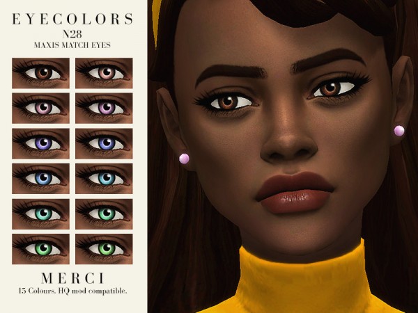  The Sims Resource: Eyecolors N28 by Merci