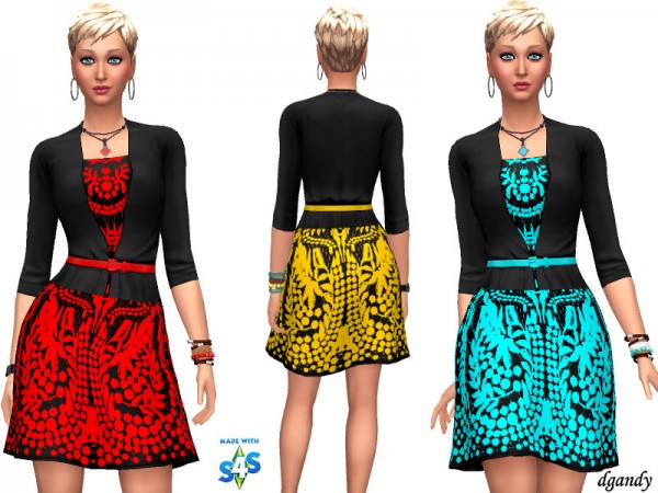  The Sims Resource: Dress 20191014 by dgandy