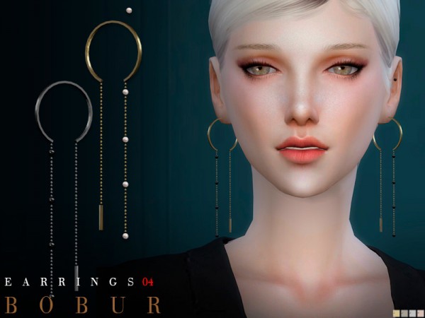  The Sims Resource: Earrings 04 by Bobur3