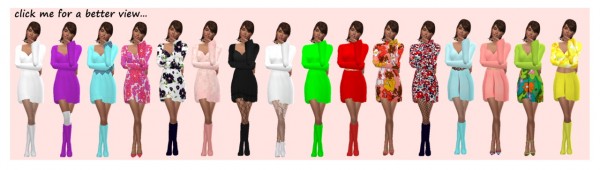  Sims 4 Sue: Mini dress