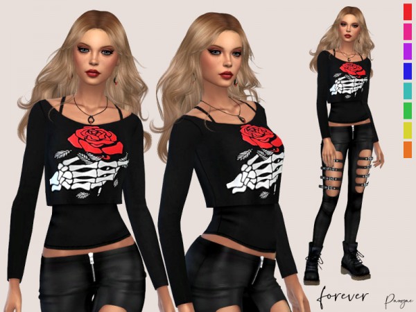  The Sims Resource: Forever top by Paogae