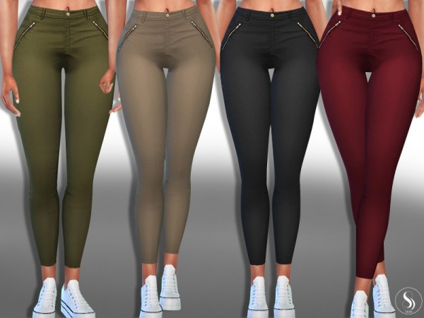  The Sims Resource: Casual Zipper Pants by Saliwa