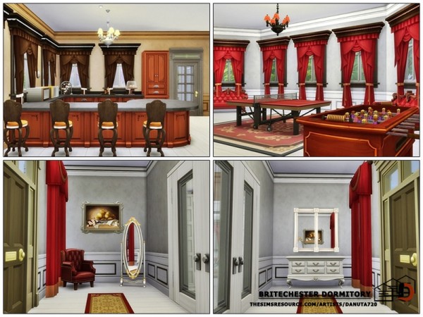  The Sims Resource: Britechester Dormitory by Danuta720