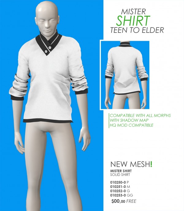  Red Head Sims: Mister shirt