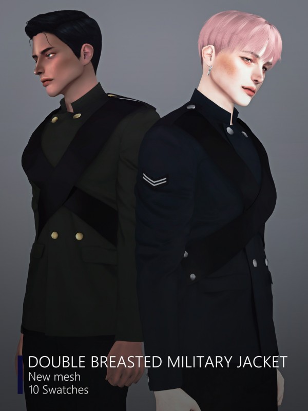  Rona Sims: Double Breasted Military Jacket