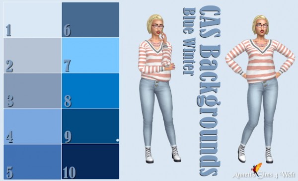  Annett`s Sims 4 Welt: CAS Backgrounds   Blue Winter   Uni
