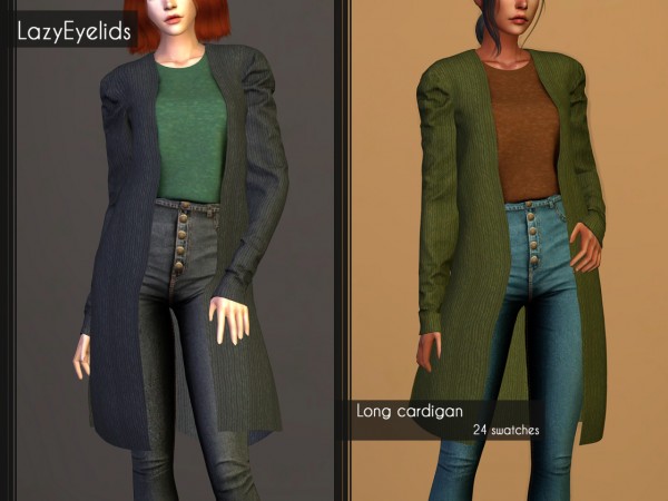  Lazyeyelids: Short jacket,  Knit dress and  Long cardigan
