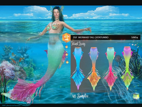  The Sims Resource: Mermaid tail catatumbo by DanSimsFantasy