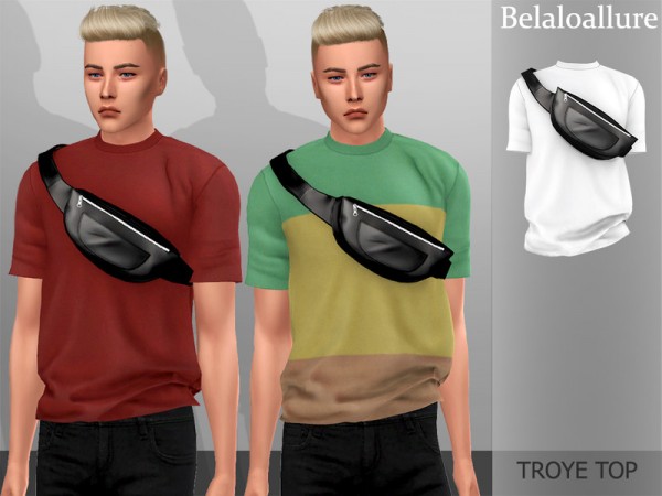  The Sims Resource: Troye top by belal1997