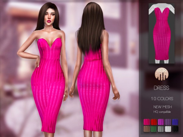  The Sims Resource: Dress BD161 by busra tr