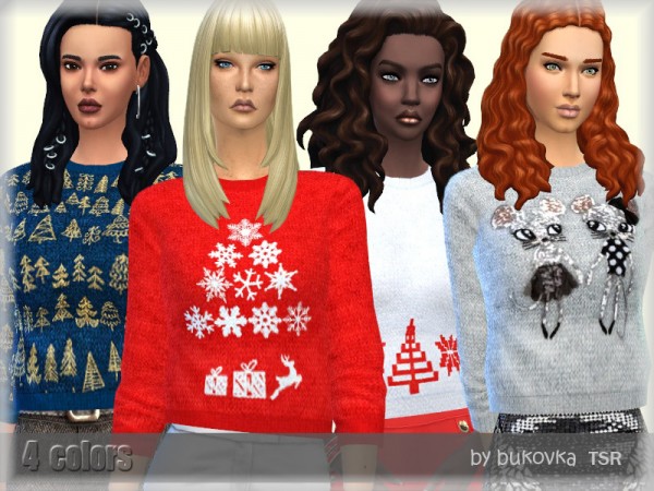 The Sims Resource: Winter Sweater by bukovka