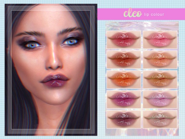  The Sims Resource: Cleo Lip Colour by Screaming Mustard