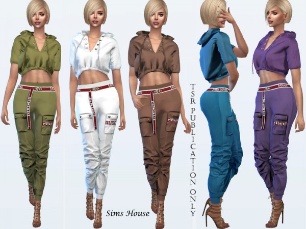  The Sims Resource: Womens Satin Pants by carvin captoor