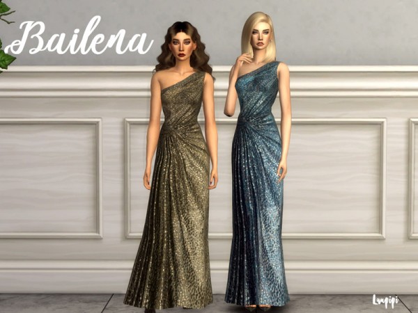  The Sims Resource: Bailena dress by laupipi