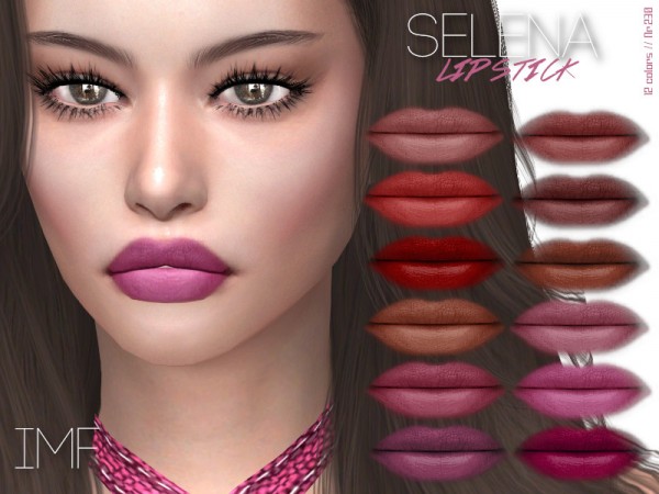  The Sims Resource: Selena Lipstick N.230 by IzzieMcFire
