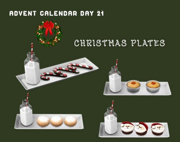  Leo 4 Sims: Christmas Plates