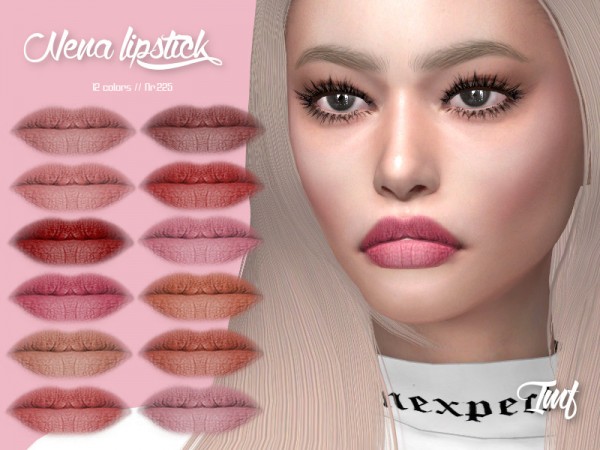  The Sims Resource: Nena Lipstick N.225 by IzzieMcFire