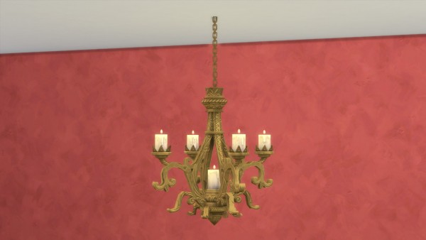  Mod The Sims: Ornate Ceiling Candleholder by TheJim07