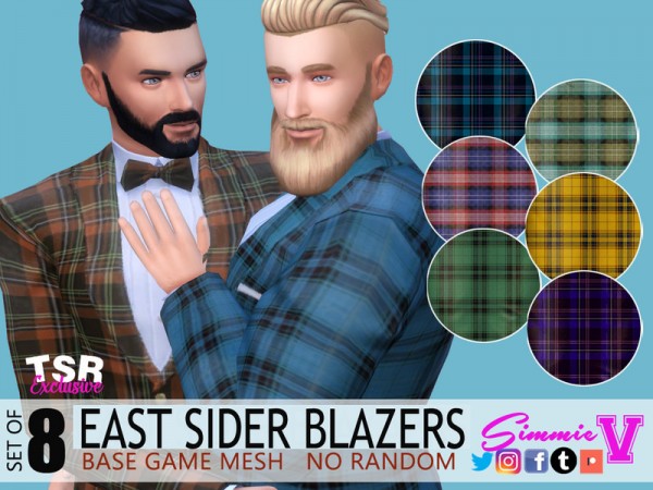  The Sims Resource: East Sider Blazer with Bowtie by SimmieV