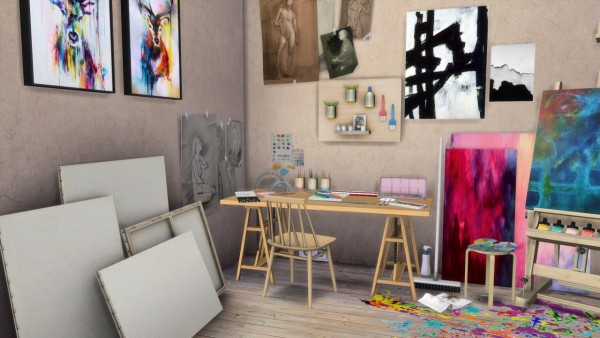  Models Sims 4: Artist Bedroom