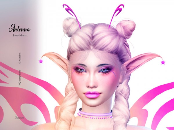  The Sims Resource: Antenna Headdress by Suzue