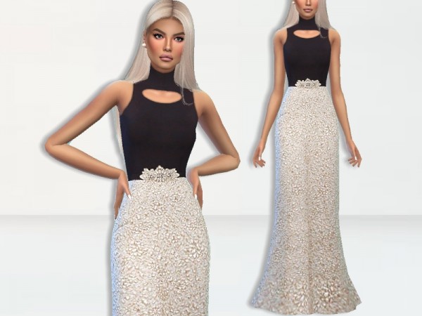  The Sims Resource: Memento Gown by Puresim