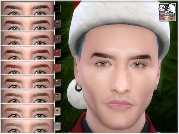  The Sims Resource: Eyebrows 09 by BAkalia