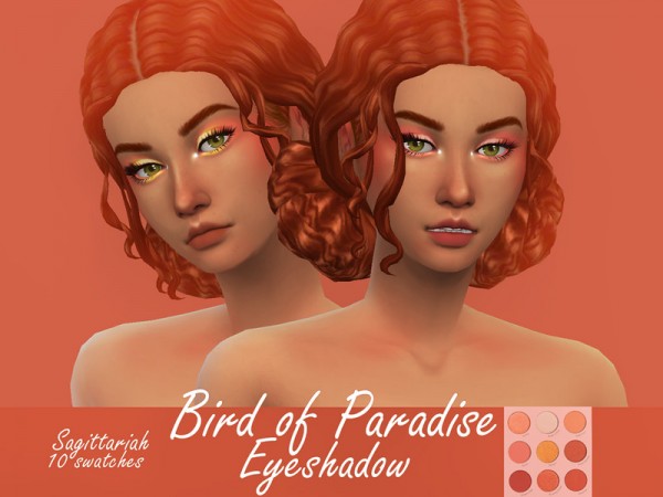  The Sims Resource: Colourpop Bird of Paradise Eyeshadow by Sagittariah